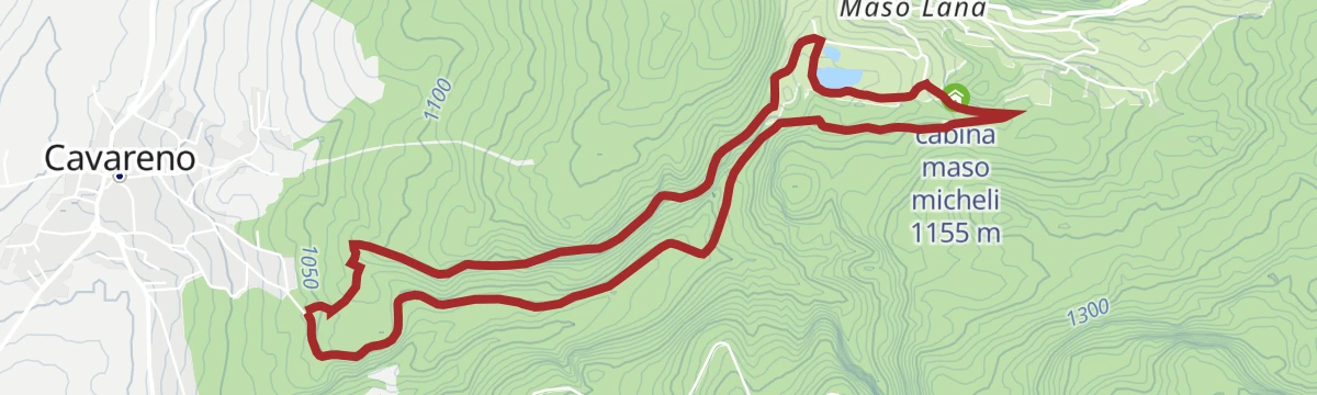 Route map: Via dell'Imperatore - Black Route Nordic Walking Park "Alta Val di Non" - Cavareno